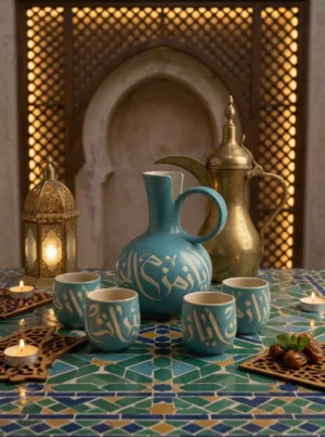 The Elegant Hospitality Set – Jug with 4 Cups